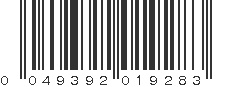 UPC 049392019283