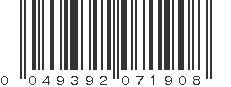 UPC 049392071908