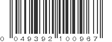 UPC 049392100967