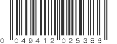 UPC 049412025386