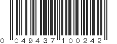 UPC 049437100242