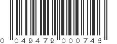 UPC 049479000746