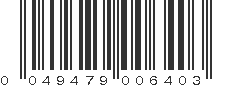 UPC 049479006403