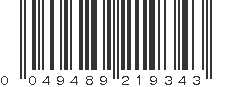 UPC 049489219343