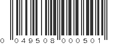 UPC 049508000501