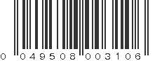 UPC 049508003106