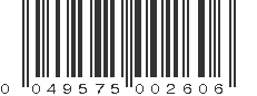 UPC 049575002606