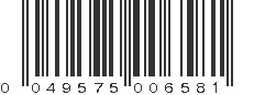 UPC 049575006581