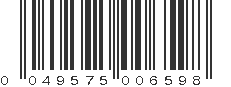 UPC 049575006598