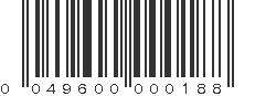 UPC 049600000188