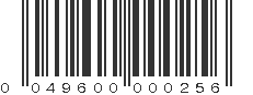 UPC 049600000256