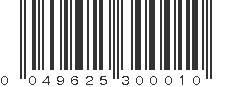 UPC 049625300010