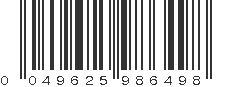 UPC 049625986498