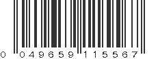 UPC 049659115567