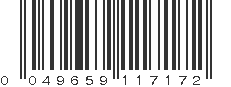 UPC 049659117172