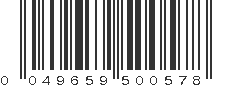 UPC 049659500578