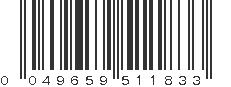 UPC 049659511833