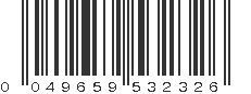 UPC 049659532326