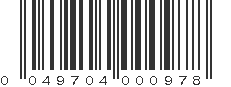 UPC 049704000978