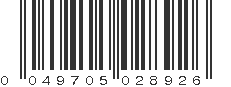 UPC 049705028926