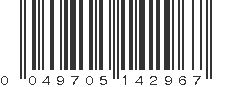 UPC 049705142967