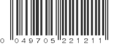 UPC 049705221211