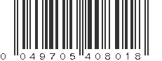 UPC 049705408018