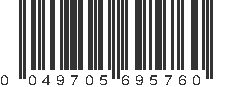 UPC 049705695760