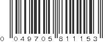 UPC 049705811153