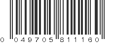 UPC 049705811160