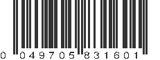 UPC 049705831601