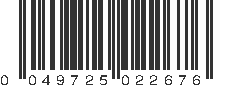 UPC 049725022676