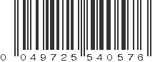 UPC 049725540576