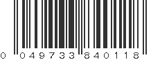 UPC 049733840118