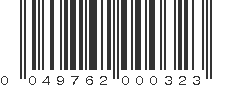 UPC 049762000323