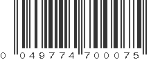 UPC 049774700075