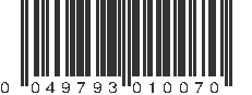 UPC 049793010070