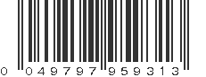 UPC 049797959313