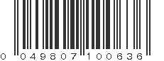 UPC 049807100636