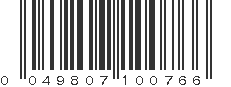 UPC 049807100766