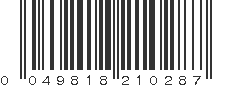 UPC 049818210287