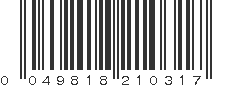 UPC 049818210317