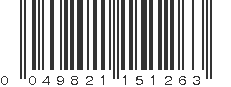 UPC 049821151263