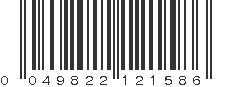 UPC 049822121586