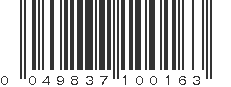 UPC 049837100163