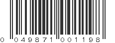 UPC 049871001198