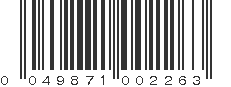 UPC 049871002263