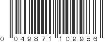 UPC 049871109986