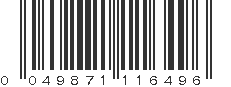 UPC 049871116496