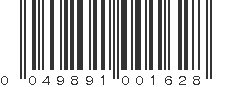 UPC 049891001628